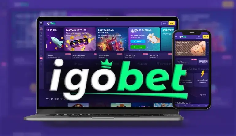 IgoBet Casino slots lobby met meer dan 3200 spellen